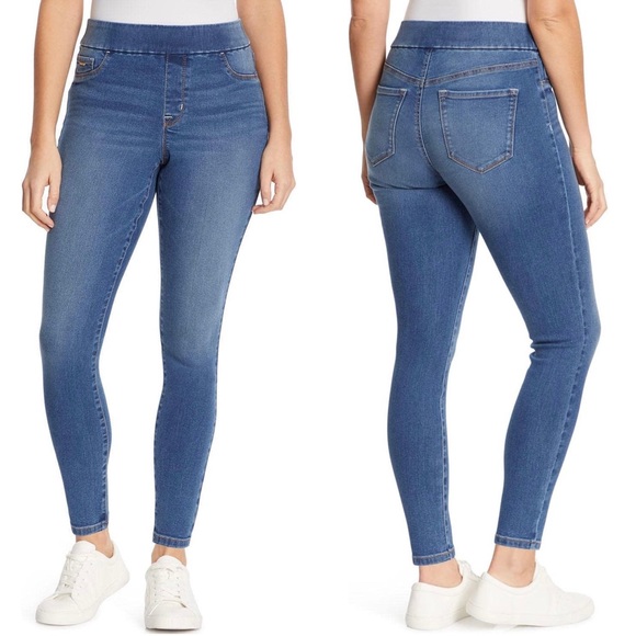 NINE WEST Ladies Heidi Pull On Pant, High Waisted Jeans, Stretch Jeans, Skinny 6 - Picture 1 of 5